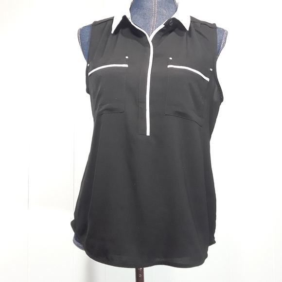 White House Black Market Tops - White House black market collared tank top